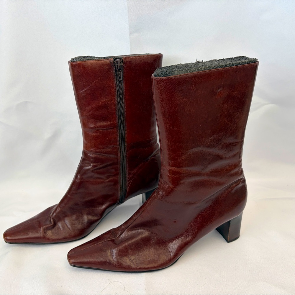 Nine West Brown Leather Boots